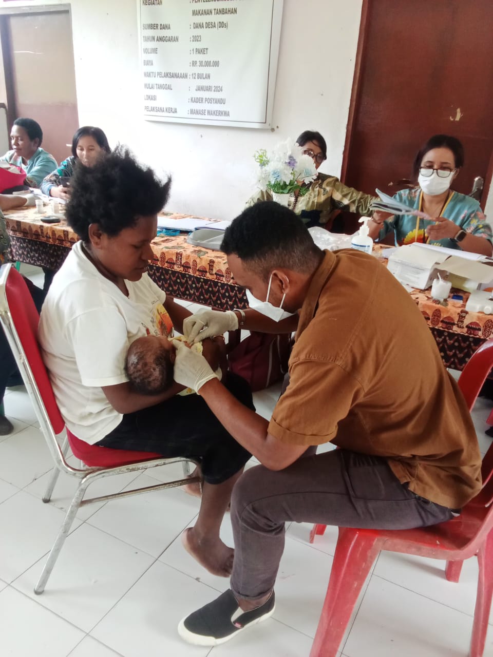 Utikini Satu Rutin Digelar Posyandu  Bulan Januari dan Februari, Puluhan Balita, Ibu Hamil dan Lansia  Antusias Ikut Layanan dan Terima PMT