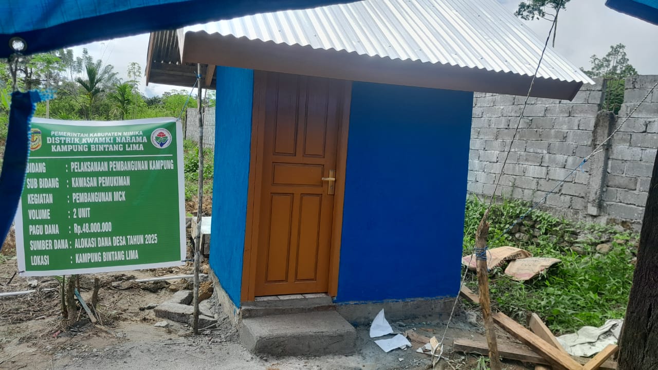 MCK yang sudah selesai dikerjakan