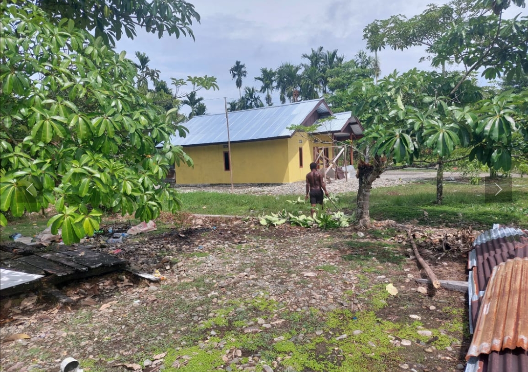 Kondisi rumah layak huni yang dalam tahap penyelesaian 