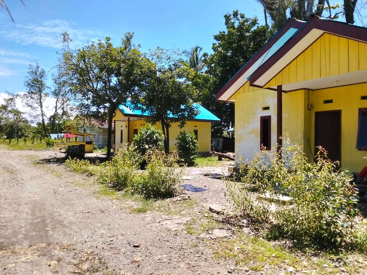 Rumah layak huni yang dibangun Pemkam Mimika Gunung