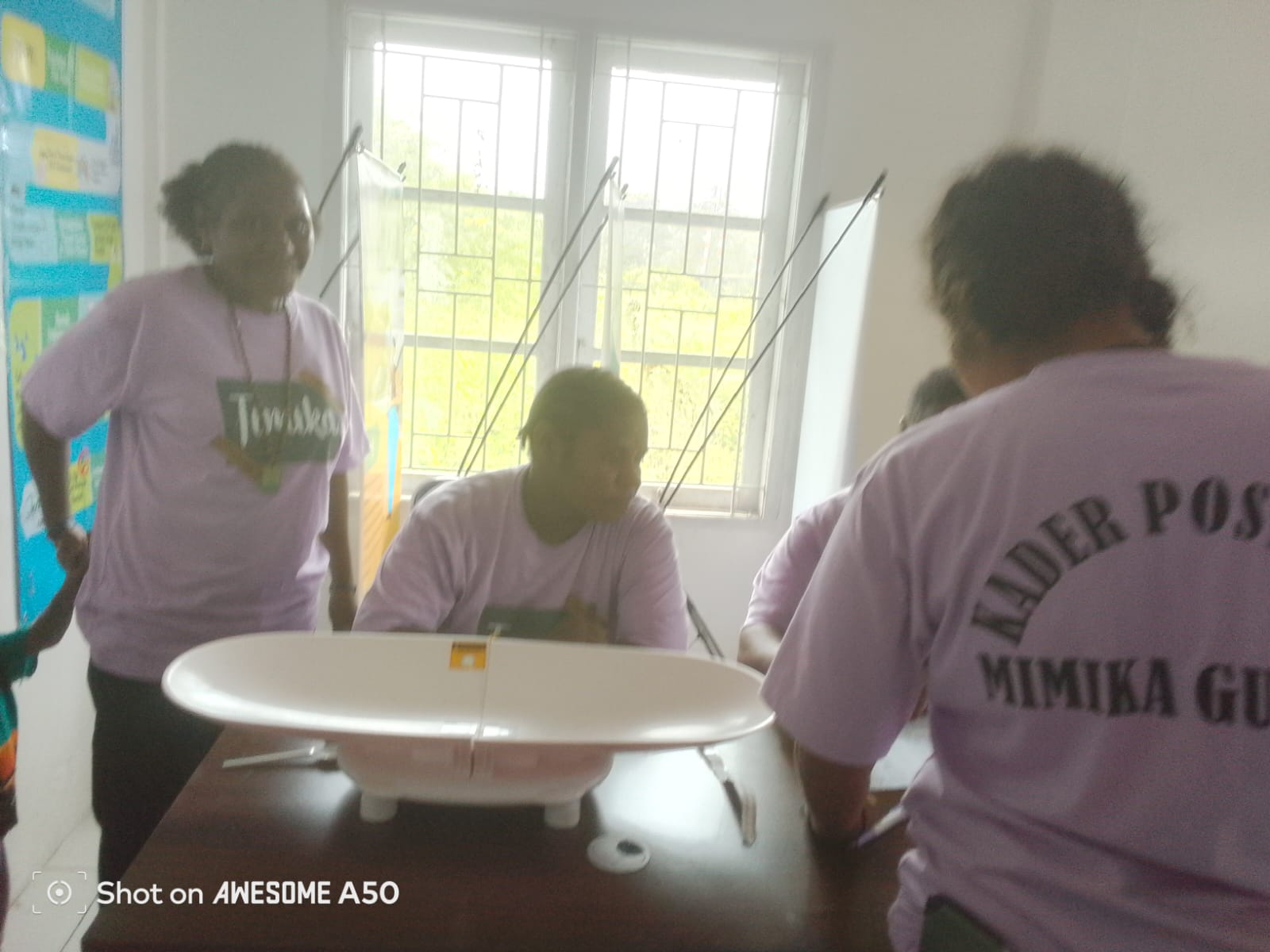 Suasana selamat kegiatan posyandu berlangsung