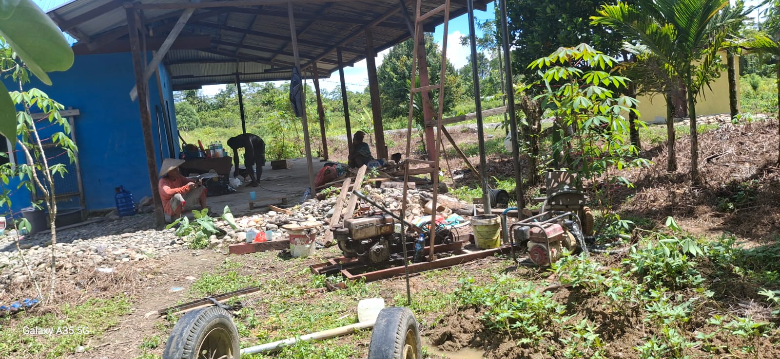 Proses pembuatan sumur bor