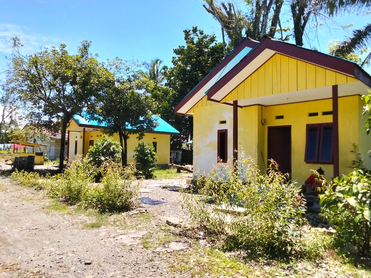 Rumah layak huni yang dibangun Pemkam Mimika Gunung