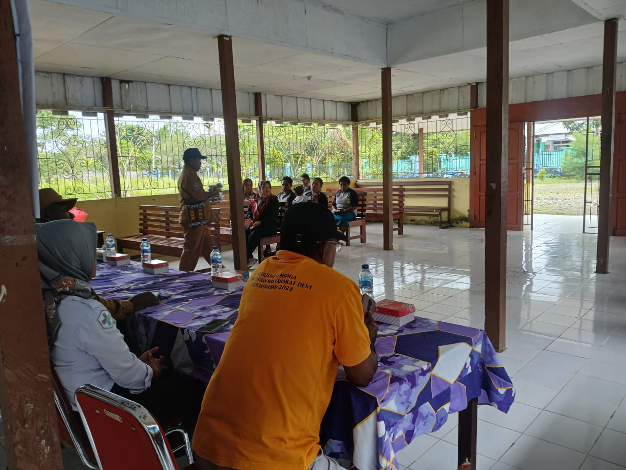 Suasana pembukaan pelatihan dan penyuluhan Kesehatan
