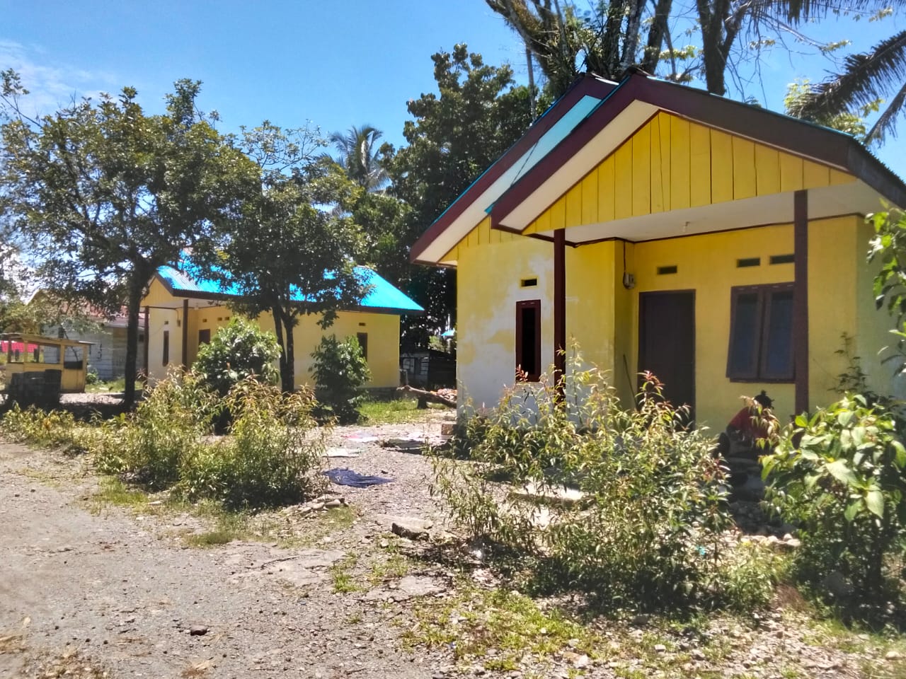 Rumah layak huni yang dibangun Pemkam Mimika Gunung