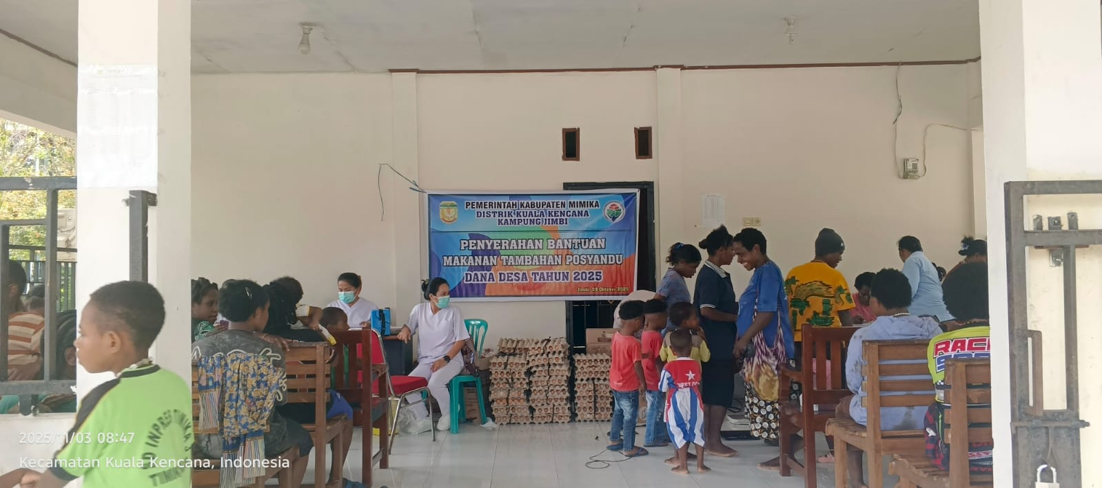 Suasana pemberian makanan tambahan