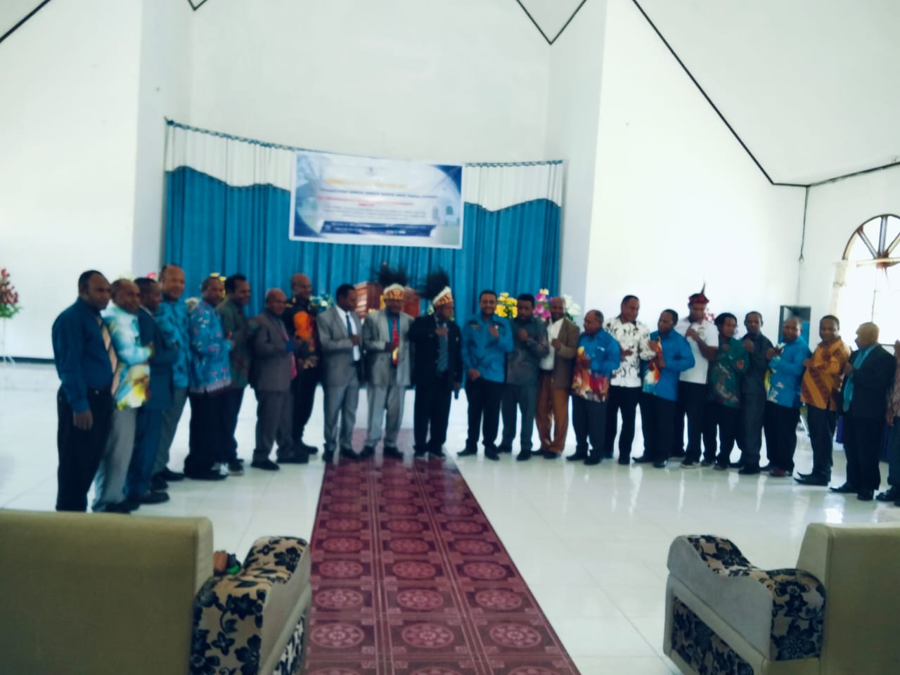 Foto bersama para tokoh gereja baptis West Papua wilayah Timika