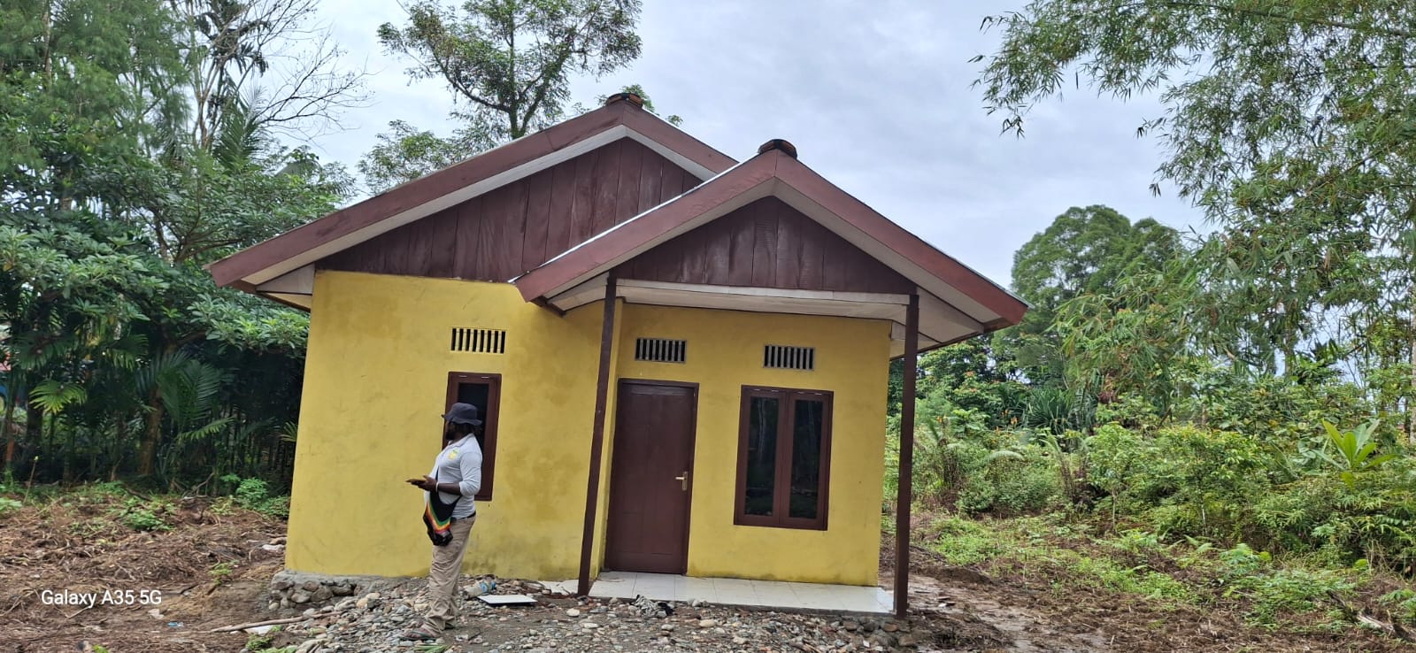 Rumah yang telah selesai dibangun menggunakan anggaran ADD