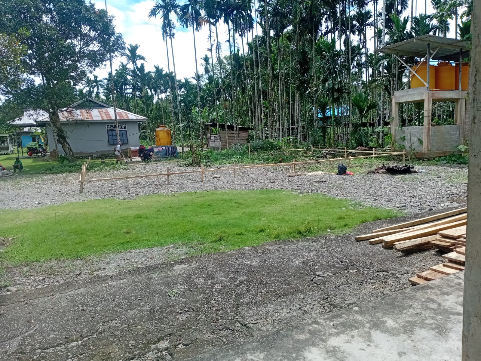 Lahan yang akan dibangun Kantor Kampung Bintang Lima