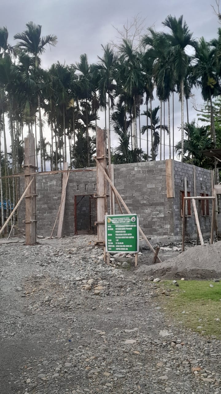 Tahap pembangunan Kantor Kampung Bintang Lima
