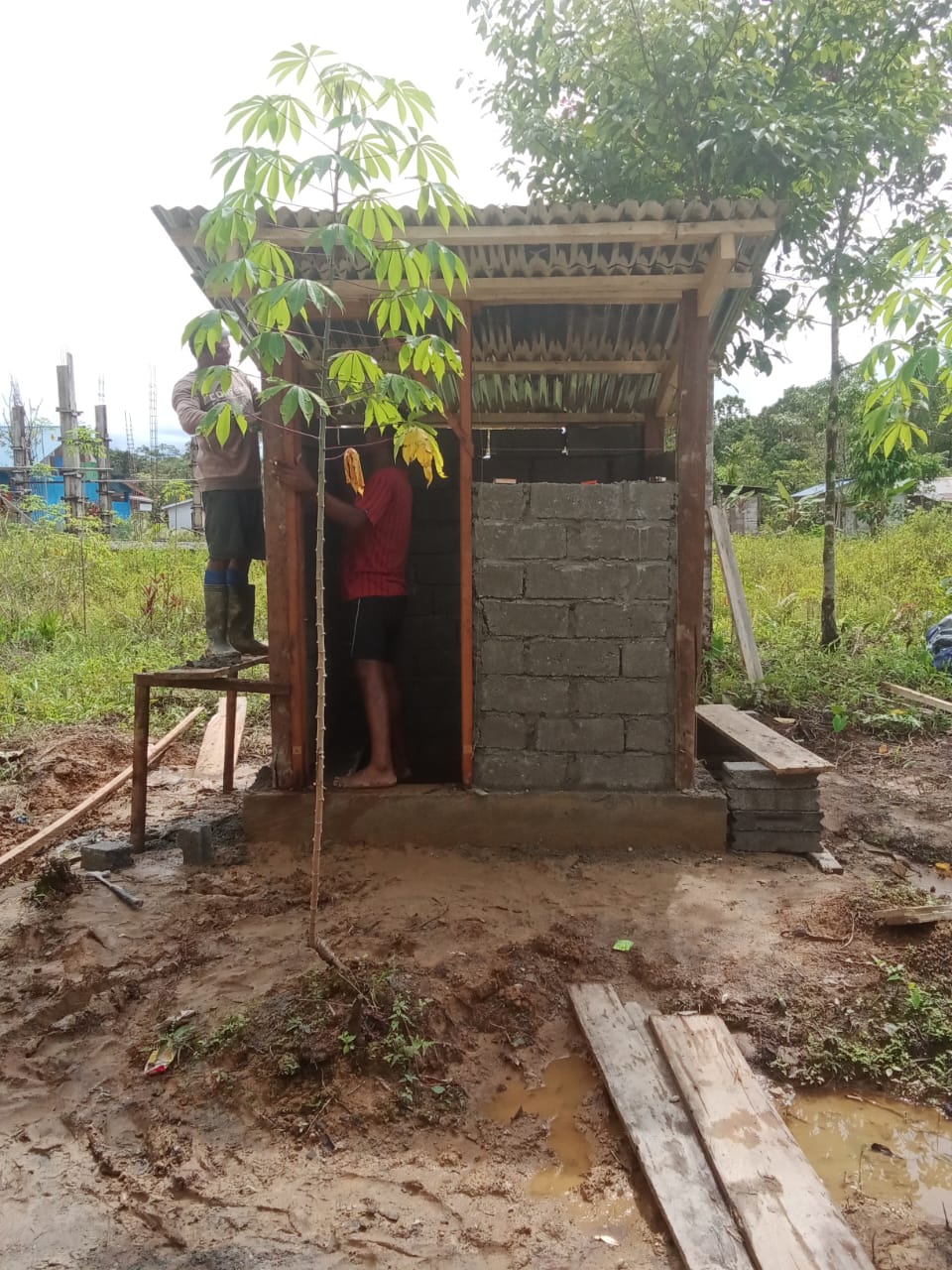 Tahap pembangunan beberapa unit MCK