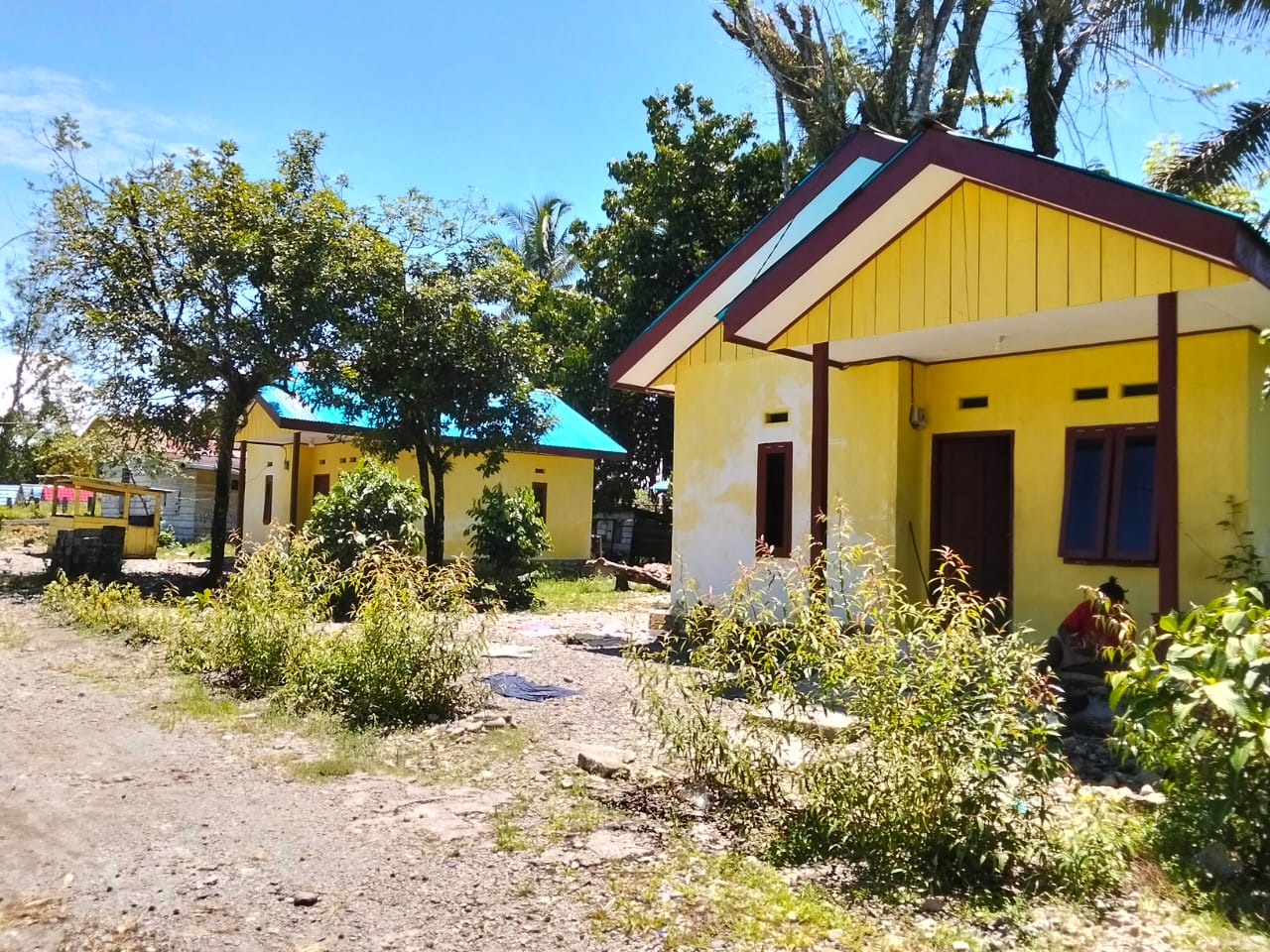 Rumah layak huni yang dibangun Pemkam Mimika Gunung